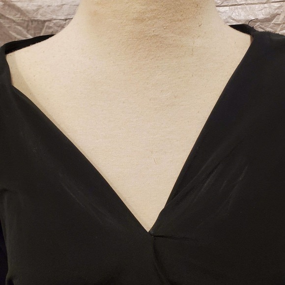 Vintage Ricki Lang for Nuit Women's Black Long Sleeve Dress with Beaded Shoul... - Picture 3 of 6